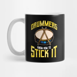 Drummers Know How To Stick It Drums Percussion Mug